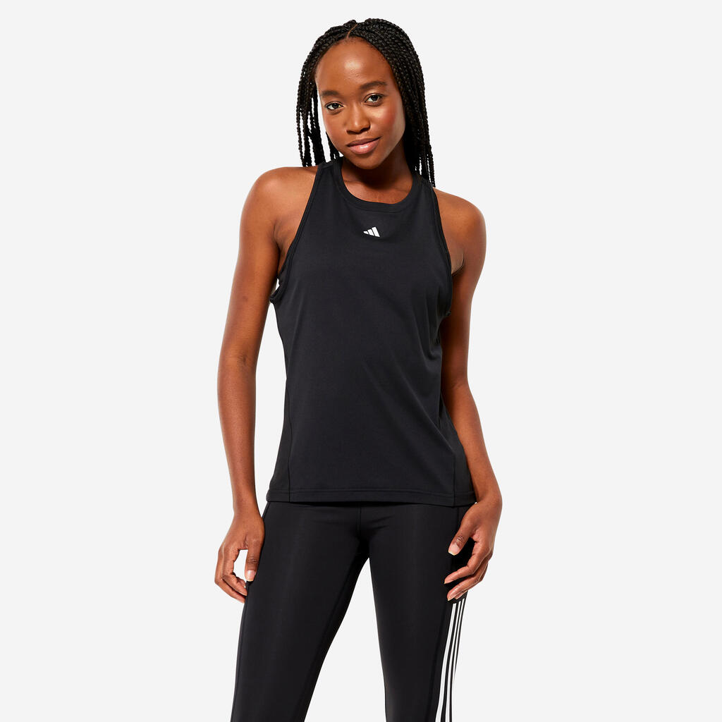 Women's Fitness Cardio Tank Top - Black